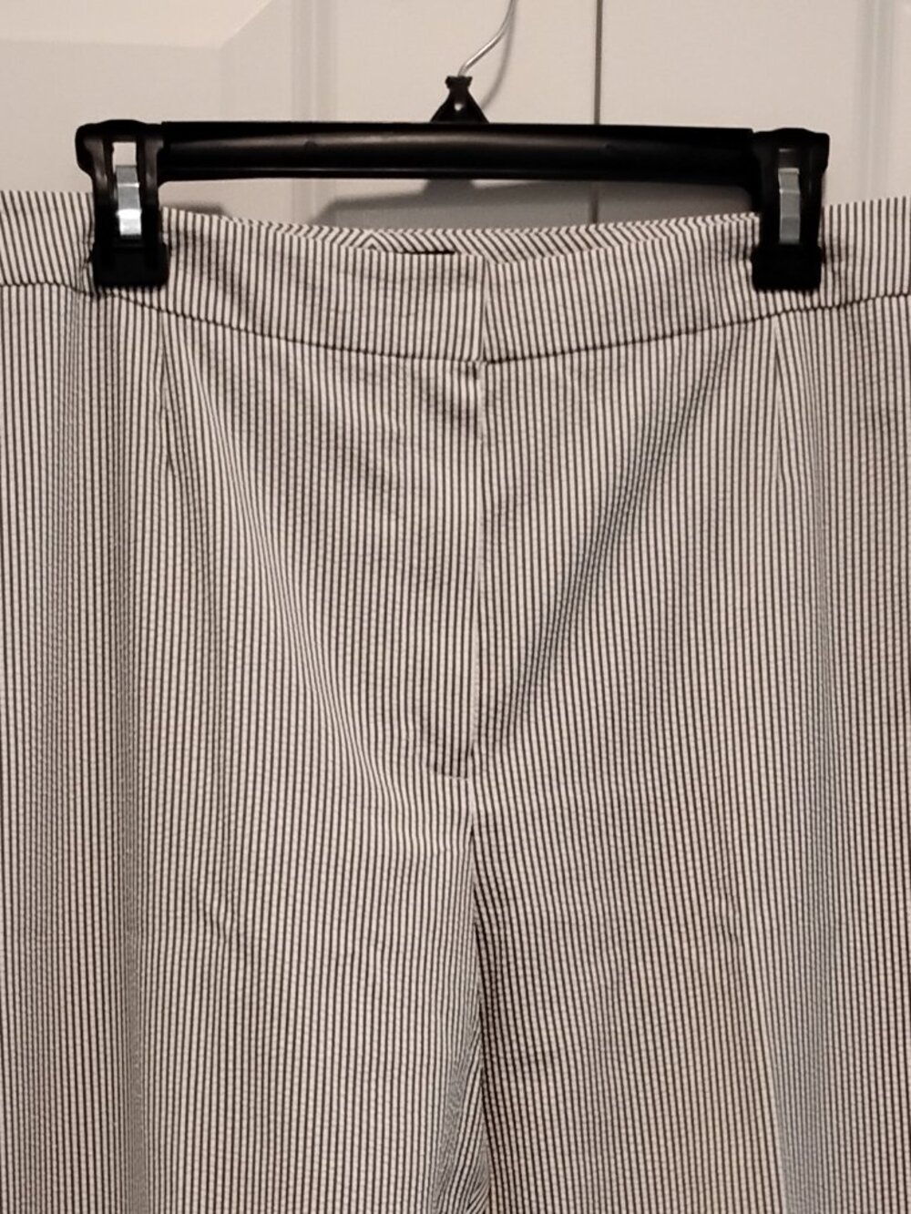 Le Suit Separates Seersucker Trousers Size 12 Tall